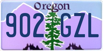 OR license plate 902GZL