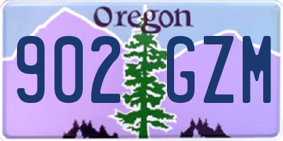OR license plate 902GZM