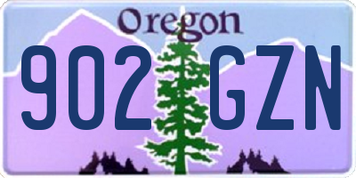 OR license plate 902GZN
