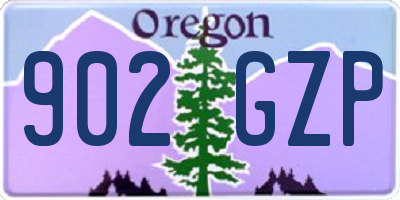OR license plate 902GZP