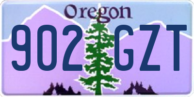 OR license plate 902GZT