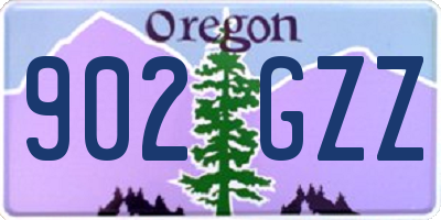 OR license plate 902GZZ