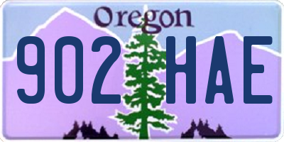 OR license plate 902HAE