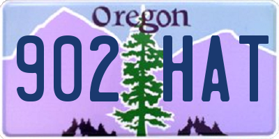 OR license plate 902HAT