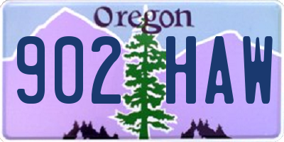 OR license plate 902HAW