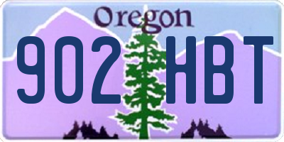 OR license plate 902HBT