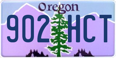 OR license plate 902HCT