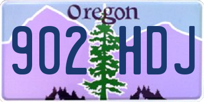 OR license plate 902HDJ