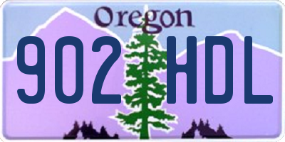 OR license plate 902HDL