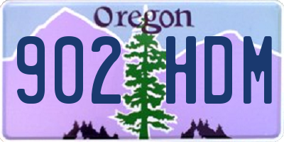 OR license plate 902HDM