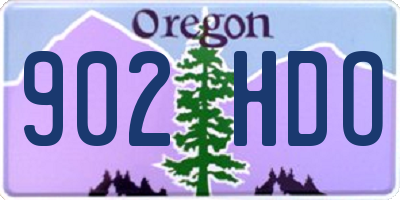 OR license plate 902HDO