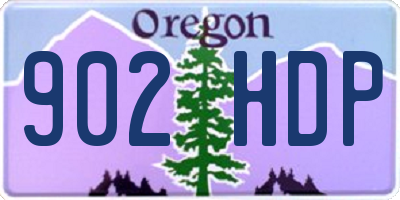 OR license plate 902HDP