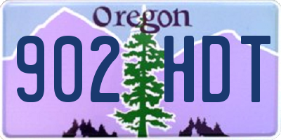 OR license plate 902HDT