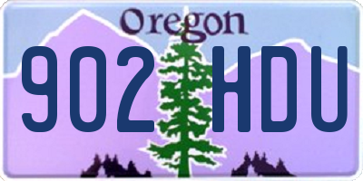 OR license plate 902HDU