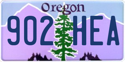 OR license plate 902HEA