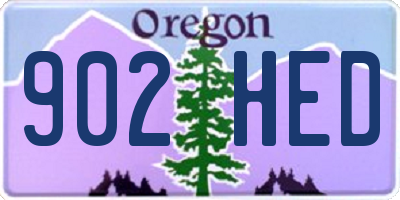 OR license plate 902HED