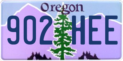 OR license plate 902HEE