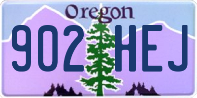 OR license plate 902HEJ