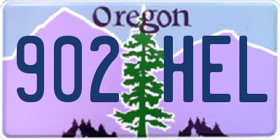 OR license plate 902HEL