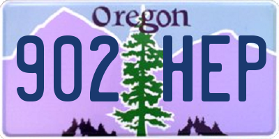 OR license plate 902HEP