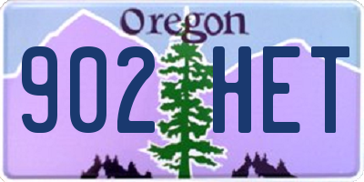 OR license plate 902HET