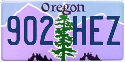 OR license plate 902HEZ
