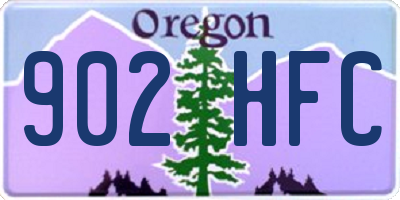 OR license plate 902HFC