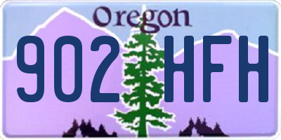 OR license plate 902HFH