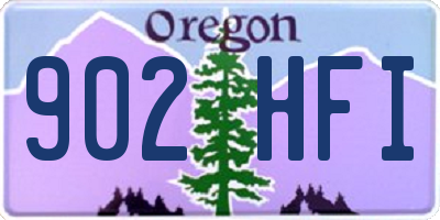 OR license plate 902HFI