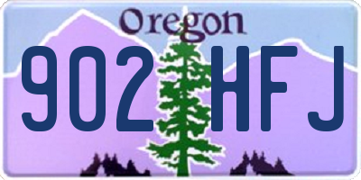 OR license plate 902HFJ
