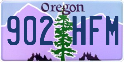 OR license plate 902HFM