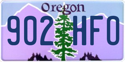 OR license plate 902HFO