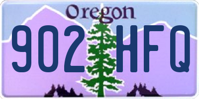 OR license plate 902HFQ