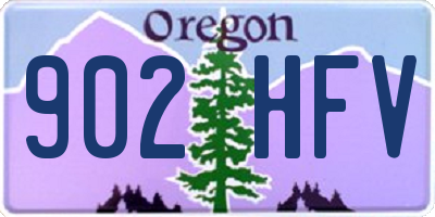OR license plate 902HFV