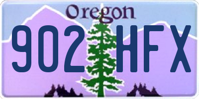 OR license plate 902HFX