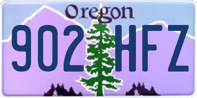 OR license plate 902HFZ