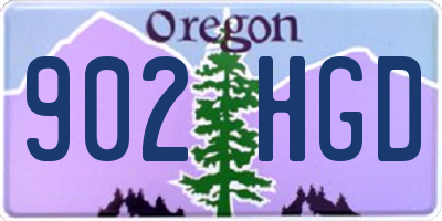 OR license plate 902HGD