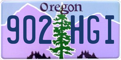 OR license plate 902HGI