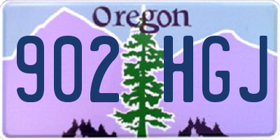 OR license plate 902HGJ