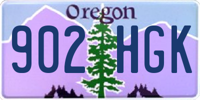 OR license plate 902HGK