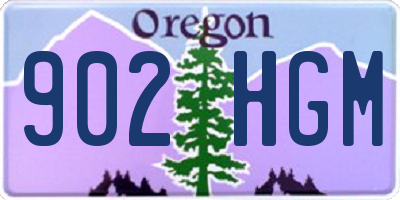 OR license plate 902HGM