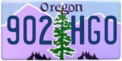 OR license plate 902HGO
