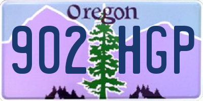 OR license plate 902HGP