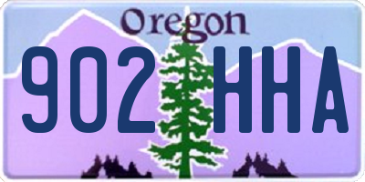 OR license plate 902HHA