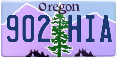 OR license plate 902HIA