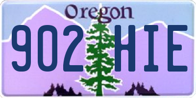 OR license plate 902HIE