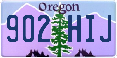 OR license plate 902HIJ