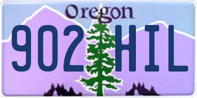 OR license plate 902HIL