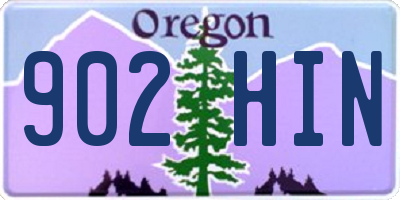 OR license plate 902HIN