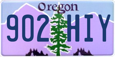 OR license plate 902HIY